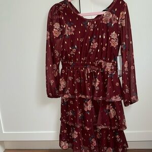 Light weight ruffle bottom dress